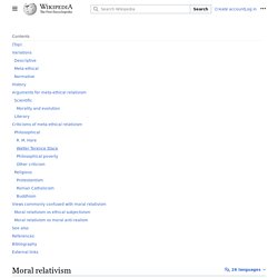 Moral relativism - Wikipedia