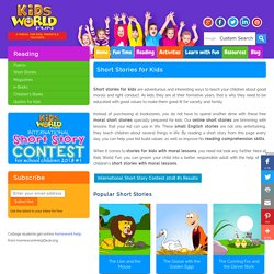 Moral Short Stories for Kids - Small English Stories Online Free
