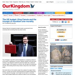 The UK budget: King Canute and the triumph of moralism over morality