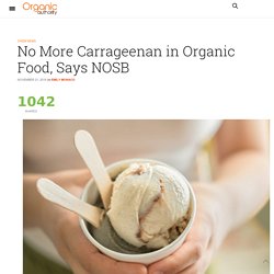 No More Carrageenan in Organic Food, Says NOSB