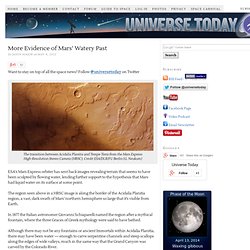 More Evidence of Mars’ Watery Past