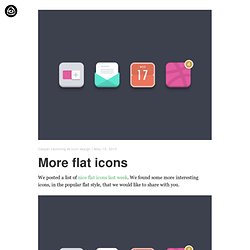 More flat icons - The Iconfinder Blog