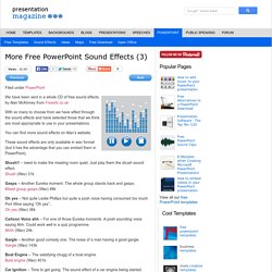 More Free PowerPoint Sound Effects (3)