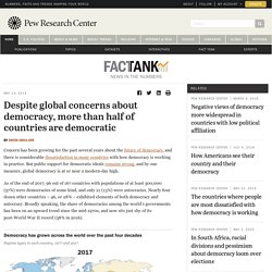 More than half of countries are democratic