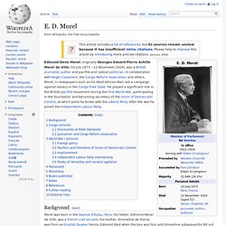 E. D. Morel