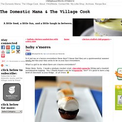 baby s'mores - The Domestic Mama & The Village Cook