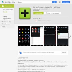 MoreSpace: SwipePad add-on - Android Market
