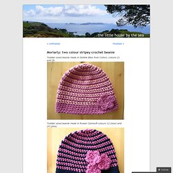 Moriarty: two colour stripey crochet beanie « The little house by the sea