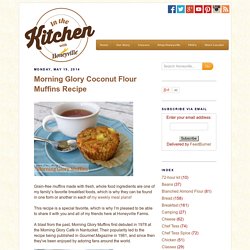 Morning Glory Coconut Flour Muffins Recipe