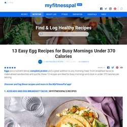 13 Easy Egg Recipes for Busy Mornings Under 370 Calories