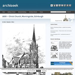 1899 - Christ Church, Morningside, Edinburgh