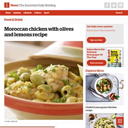 Moroccan chicken with olives and lemons recipe