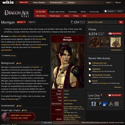 Morrigan - The Dragon Age Wiki - Dragon Age, characters, creatur