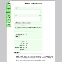 Program To Convert Morse Code To Text