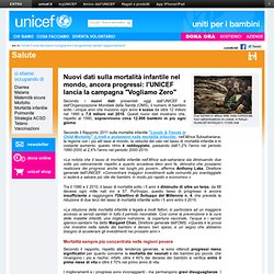 Nuovi dati sulla mortalità infantile nel mondo, ancora progressi: l'UNICEF la...