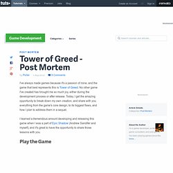 Tower of Greed – Post Mortem