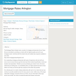 Mortgage Rates Arlington - Arlington, Texas 76011 (23455597)