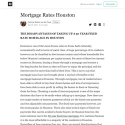 Mortgage Rates Houston - Caroline Stelma van der Touw - Medium