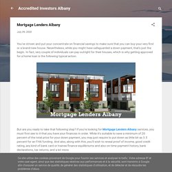 Mortgage Lenders Albany