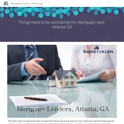 Mortgage lenders in Atlanta ga