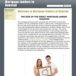 Mortgage lenders in Houston