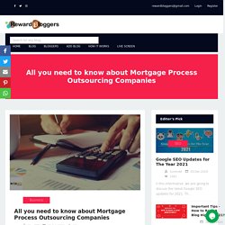 All you need to know about Mortgage Process Outsourcing Companies