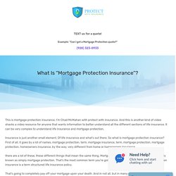 What Is "Mortgage Protection Insurance"? - Protect With Insurance