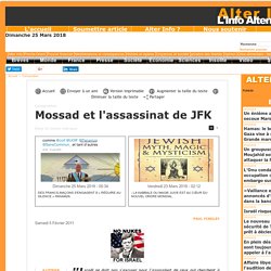 Mossad et l'assassinat de JFK