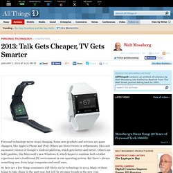 2013: Talk Gets Cheaper, TV Gets Smarter – AllThingsD