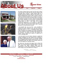 Mosser Glass, Inc. - About Us