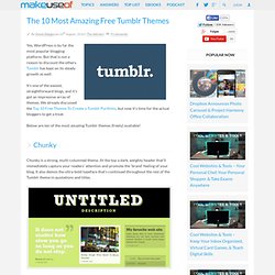 The 10 Most Amazing Free Tumblr Themes
