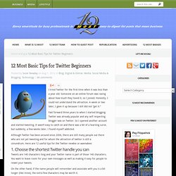12 Most Basic Tips for Twitter Beginners