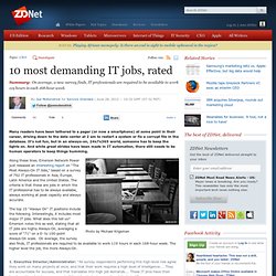 10 most demanding IT jobs, rated