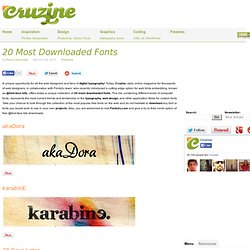 20 Most Downloaded Fonts