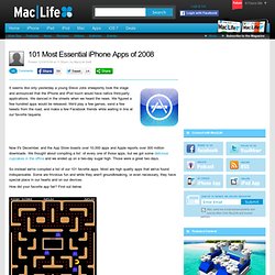 101 Most Essential iPhone Apps of 2008