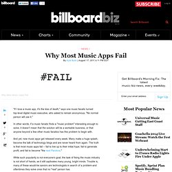 Why Most Music Apps Fail