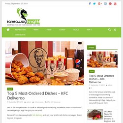 Top 5 Most-Ordered Dishes – KFC Deliveroo