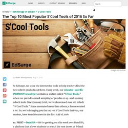 The Top 10 Most Popular S'Cool Tools of 2016 So Far