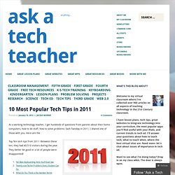 10 Most Popular Tech Tips in 2011