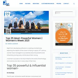 Top 35 Most-Powerful Women