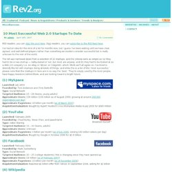 10 Most Successful Web 2.0 Startups To Date - rev2.org