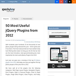 50 Most Useful jQuery Plugins from 2012
