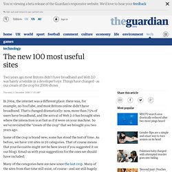 The new 100 most useful sites