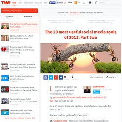 5 of the Most Useful Social Media Tools of 2011