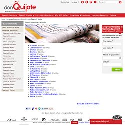 Spanish language resources: Spanish Newspapers & Media