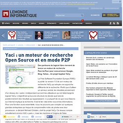 Yaci : un moteur de recherche Open Source et en mode P2P