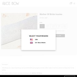 Mother Of Bride Insoles – Alice Bow