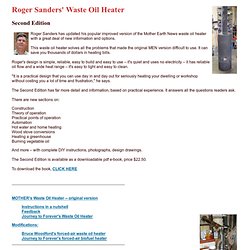 Mother Earth: Waste Oil Heater