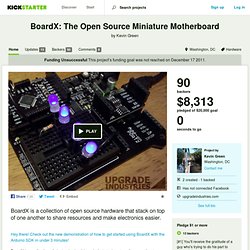 BoardX: The Open Source Miniature Motherboard by Kevin Green