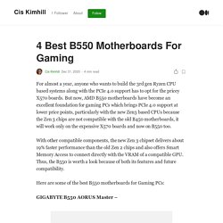 4 Best B550 Motherboards For Gaming